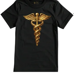 Playera Caduceo | Algodón Ligero y Transpirable